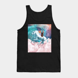 Capybara Riding Unicorn Tank Top